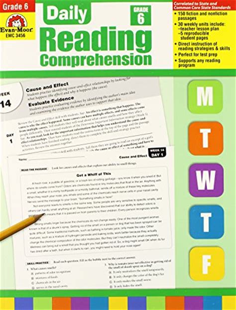 The reading passages also include opportunities to practice inferencing, determining the main idea and more. . Daily reading comprehension pdf grade 6